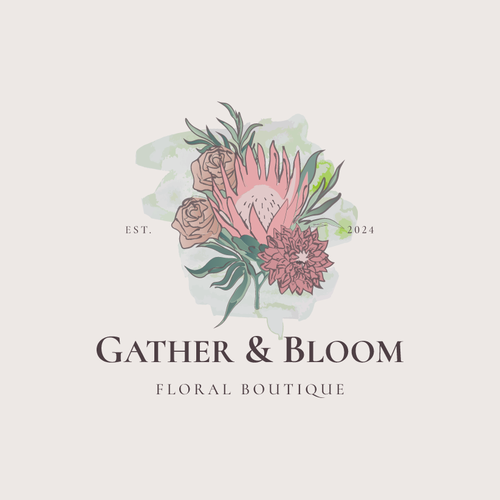 A gorgeous eye catching logo design for a new floral boutique Design by TULU
