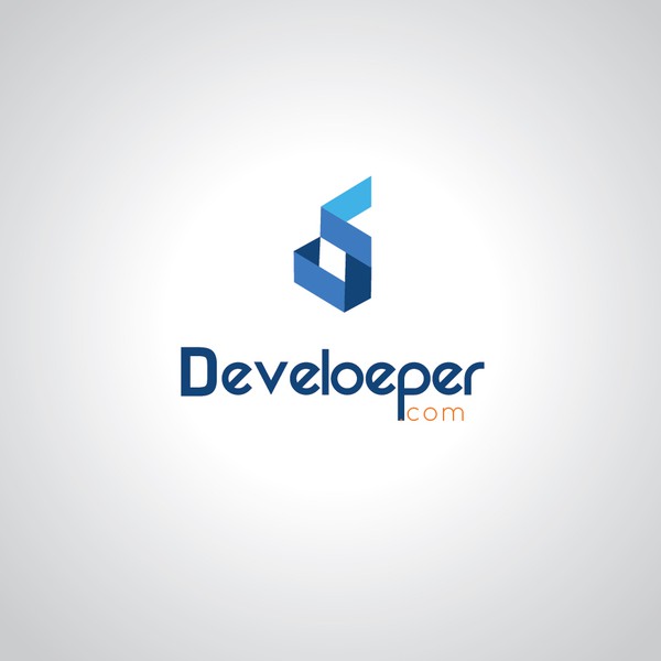 Design by 99sunsmile titled "DEVELOEPER.com Logo Design with modern concept"