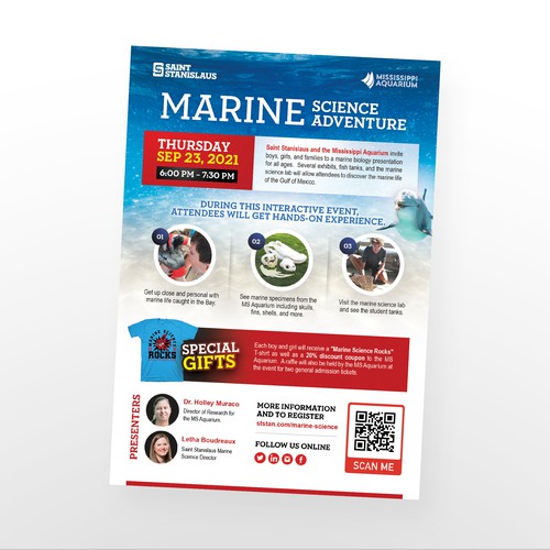 Marine Science Rocks Flyer Design by Rockslide