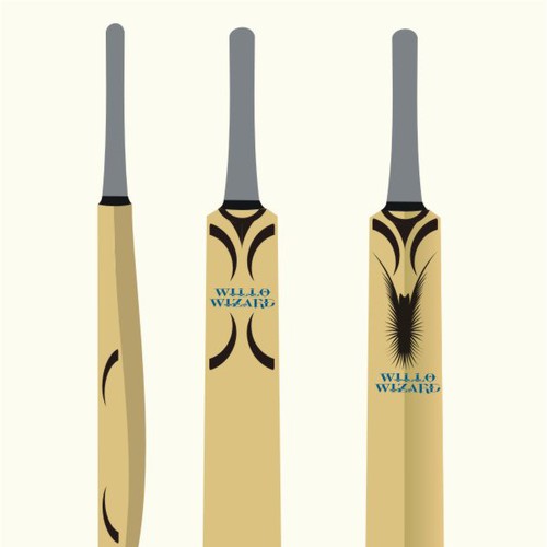 NEW GRAPHICS WITH EXISTING LOGO for cricket bat sticker design Other