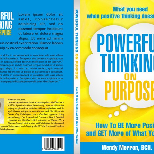 Book Title: Powerful Thinking on Purpose. Be Creative! Design Wendy Merron's upcoming bestselling book! Design por malih