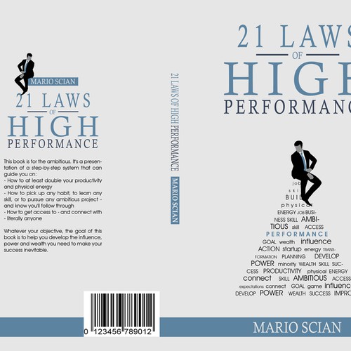 Book Cover Design - The 21 Laws of High Performance Design by kostis Pavlou