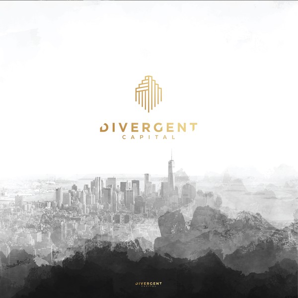 Logo for modern finance company, Divergent Capital