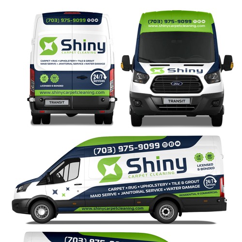 Commercial Truck/Van Wrap Design - Cleaning Company Design by Duha™