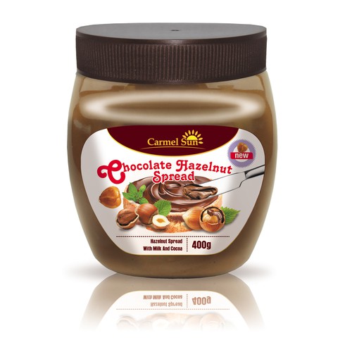 Modern Chocolate Hazelnut Spread Label Product label contest