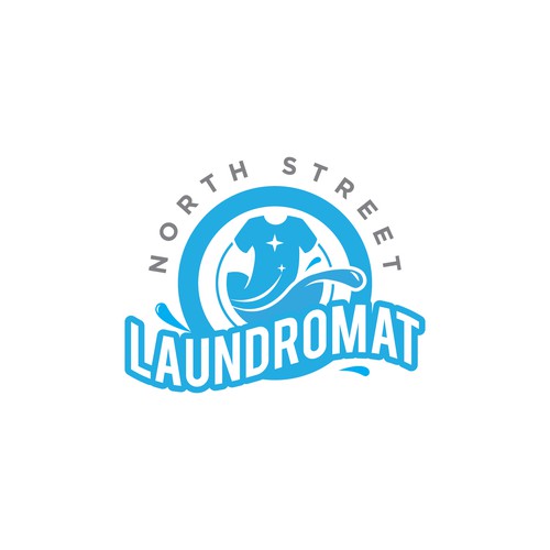 We need a powerful "Laundromat" logo Design by Nadder