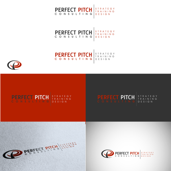 Design by cvertart titled "Perfect Pitch Consulting needs a new logo"