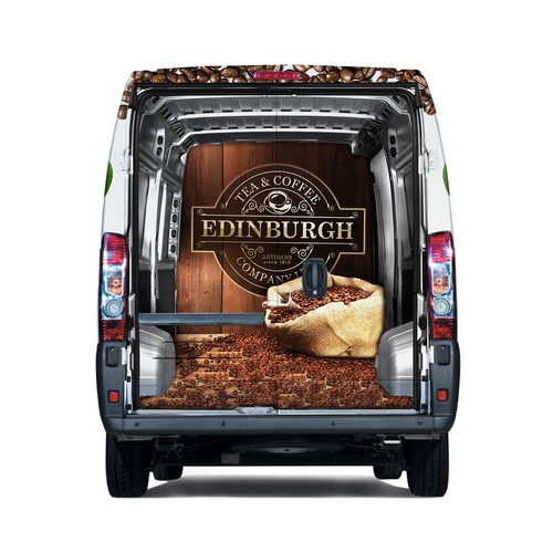 Design a show stopping Van Wrap for Edinburgh Tea and Coffee Co. Design by Konstantin Graphics