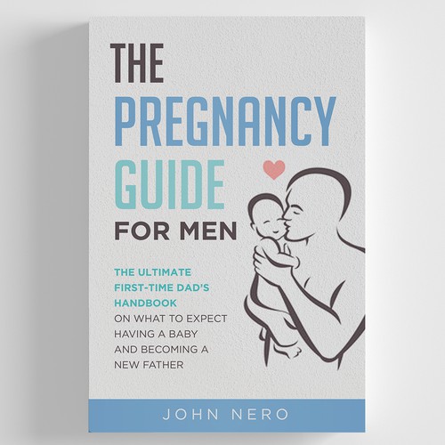 Cover design for a pregnancy guide for men Design by zaRNic