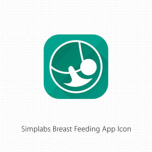 App icon for breast feeding app Design by Dexter ◕‿◕