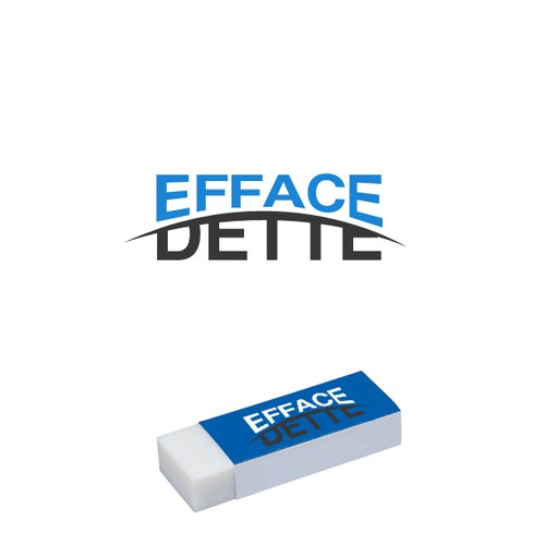 help-efface-dette-debt-erase-in-english-with-a-new-logo-logo-design