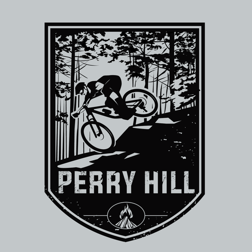 Mountain Bike Trail T Shirt Design Design by designdesignation