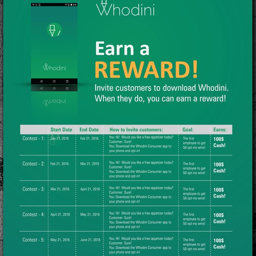 Poster for employee contests Poster contest