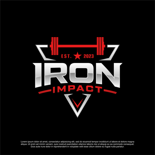 Forged Iron like Logo for an online strength & powerlifting coaching Design by Brainfox