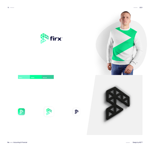 The new Firx Inc. brand identity, the european digital money leader. Design by AEI™