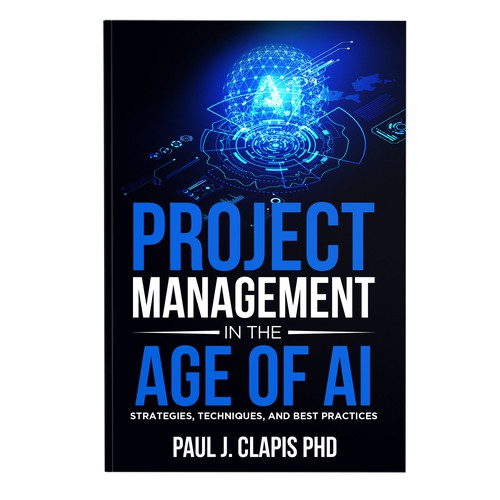 Simple, professional cover for a business book about Artificial Intelligence Design by anisha umělec