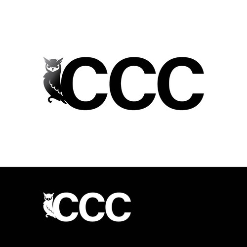 Business service logo with owl symbol Design by i'll design