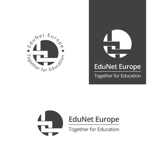 Logo for Education Network: minimalist elements forming a network Design by I_Isnaini