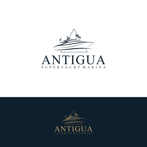 Logo for Antigua Superyacht Marina Design by Kuroi yuki