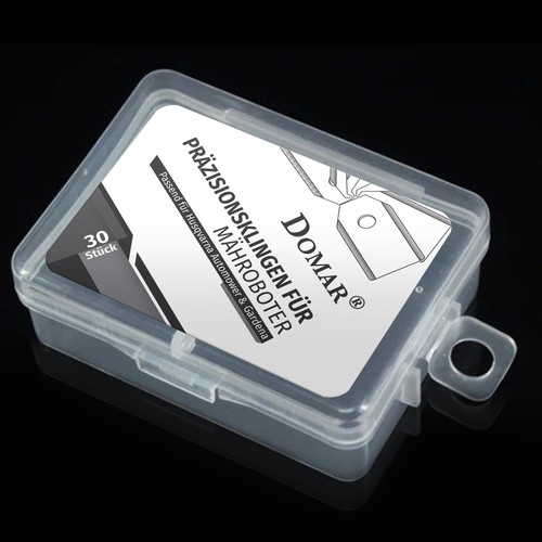 Plastic Box Labels for lawn mower blades Design by syakuro