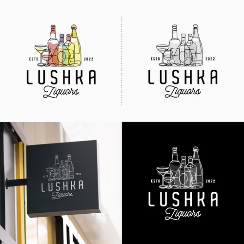 Catchy & Powerful Liquor Store Logo Design by M. Castillo Design