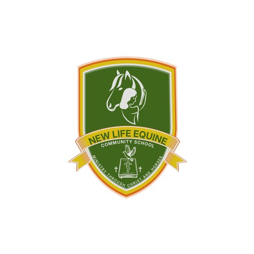 Equine Ministry School Logo Diseño de The Design Duck