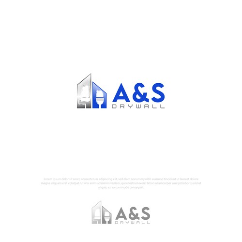 コンペ「A & S Drywall logo」のデザイン by Consort Solutionsさん 