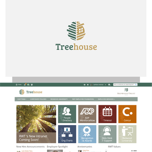 Treehouse designs for Redwood Trust Logo design contest