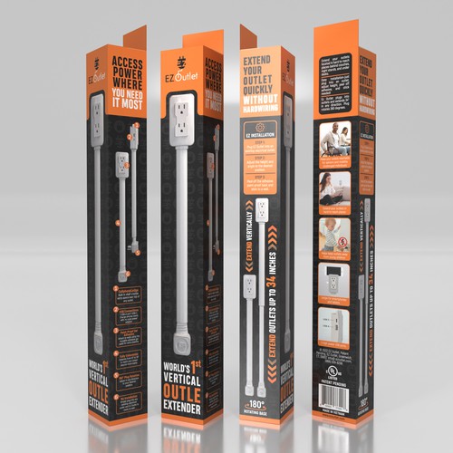 Packaging Design for Electrical Product- additional work for winning designer too Design by Designbaharbd