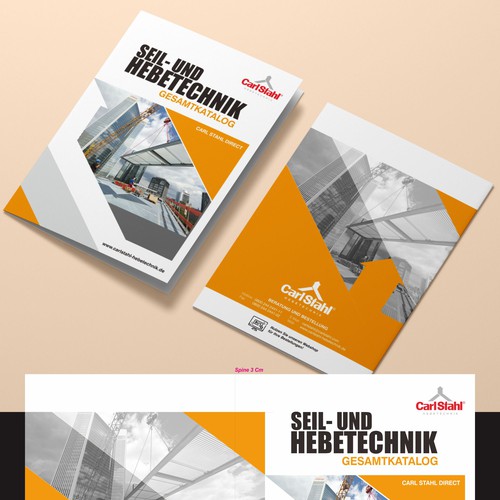 Cover page and back page DIN A4 industrial catalog as standard layout for catalogs Réalisé par nng