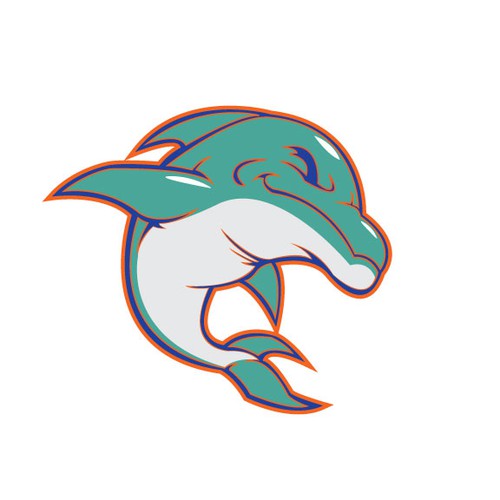 Design di 99designs community contest: Help the Miami Dolphins NFL team re-design its logo! di Hekili808