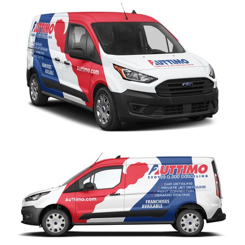 Eye- Catching Van Wrap for our Exotic car & Private Jet Detailing Business. Design by Rockyman