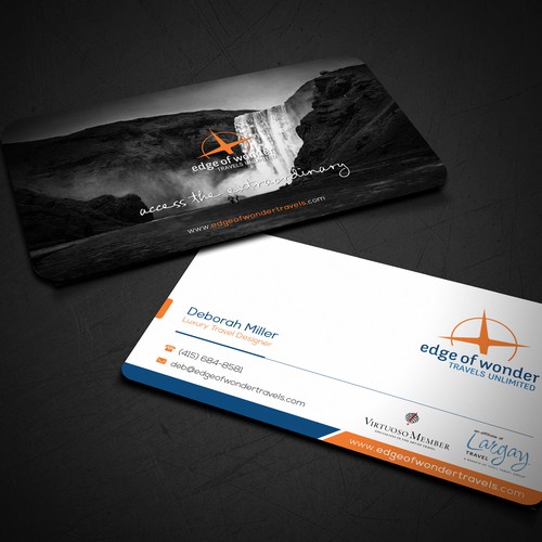 Create a card that exudes the awesomeness of luxury adventure travel Design by arjay_gfxdesigns