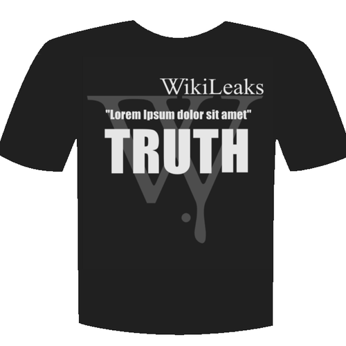 New t-shirt design(s) wanted for WikiLeaks Diseño de Arcad