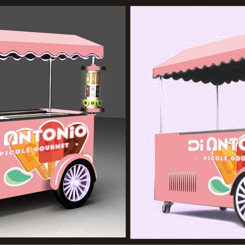 I need a design to customize ice cream cars with logo Di Antonio Gourmet Design by BennyRafido