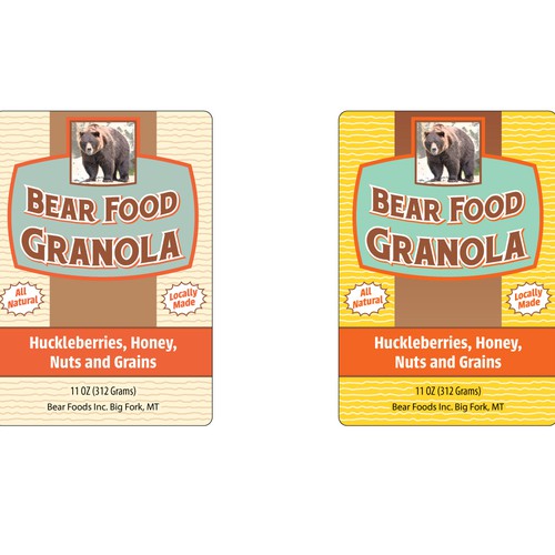 print or packaging design for Bear Food, Inc Design por micnic