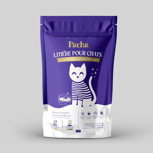 Cat Litter startup Minimalistic packaging - Contest Design by SONUPARMAR