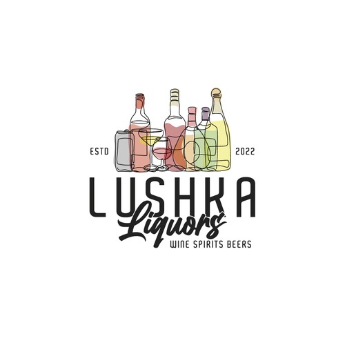 Catchy & Powerful Liquor Store Logo Design by M. Castillo Design