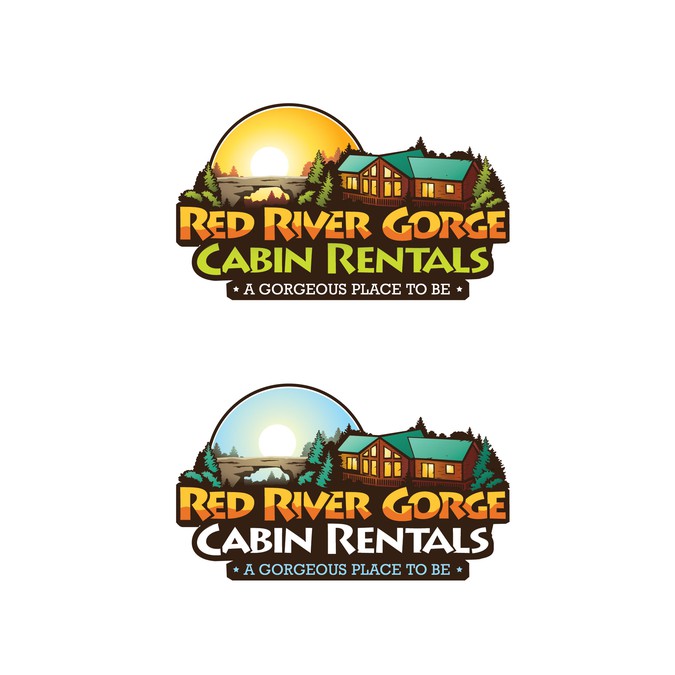 Super Cool Logo For Cabin Rental Company In Red River Gorge Logo