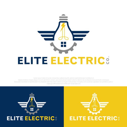 Elite Electric Co. Logo Design Design by GivenChy