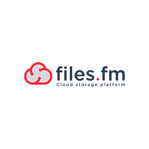 Files.fm logo and brand refresh for cloud storage platform Design by Saber Design