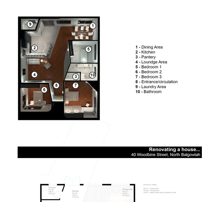 Create 3d Floor Plan From Existing Plans With Alternative Layout