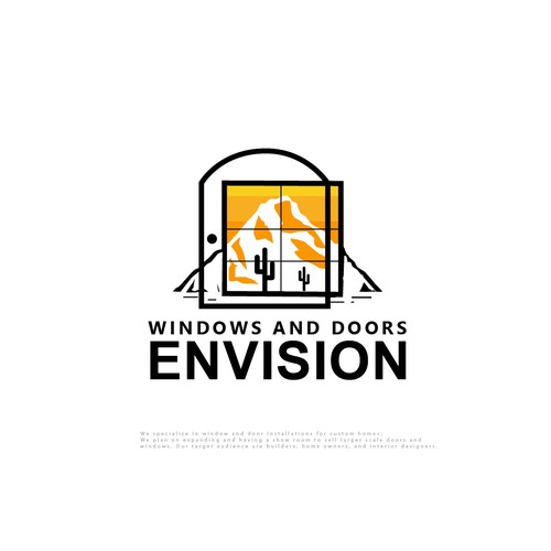 Design a modern eye-catching logo Window/Door company. Lets go! Design by designedbyjeriz▲