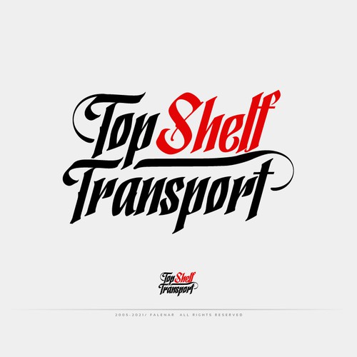 A Top Shelf Logo for Top Shelf Transport Diseño de Falenar®