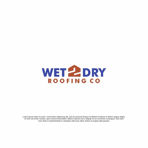 bold modern logo for roofing company