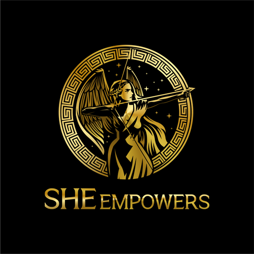 SHEempowers - luxurious design of a woman preferrably in some kind of a circle to appeal to women professionals Design by Insfire!