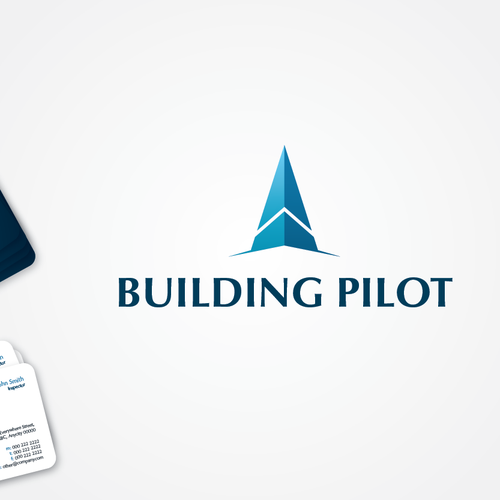 logo and business card for  Building Pilot Ontwerp door pencilz