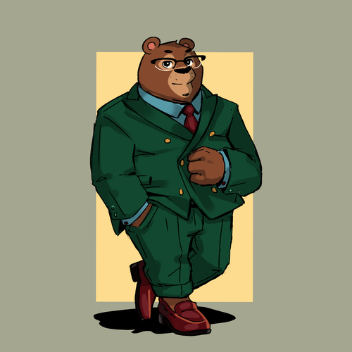 Yeah I know, another Bear design. But Let's make this one is special with Love. Diseño de Little George