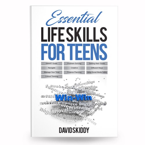 A powerful ebook cover for Essential Life Skills For Teens-ontwerp door anisha umělec