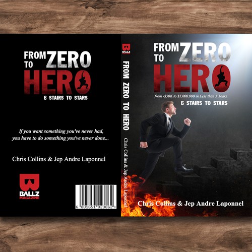 ZERO to HERO book cover | Book cover contest